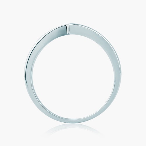 Pierścionek zaręczynowy Minimalism: białe złoto, diament